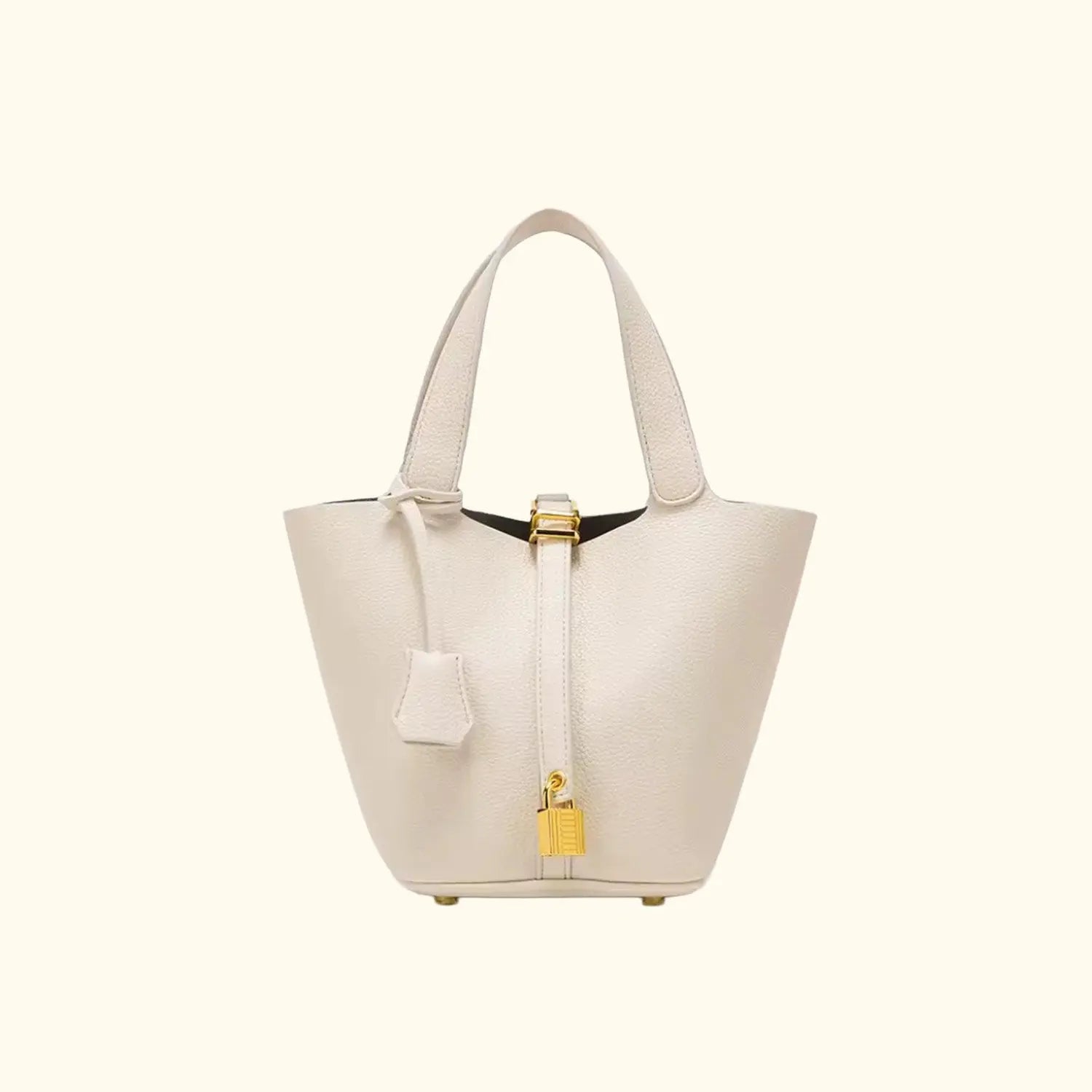 Sac à main seau en cuir Cuiraya