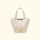 Sac à main seau en cuir Cuiraya