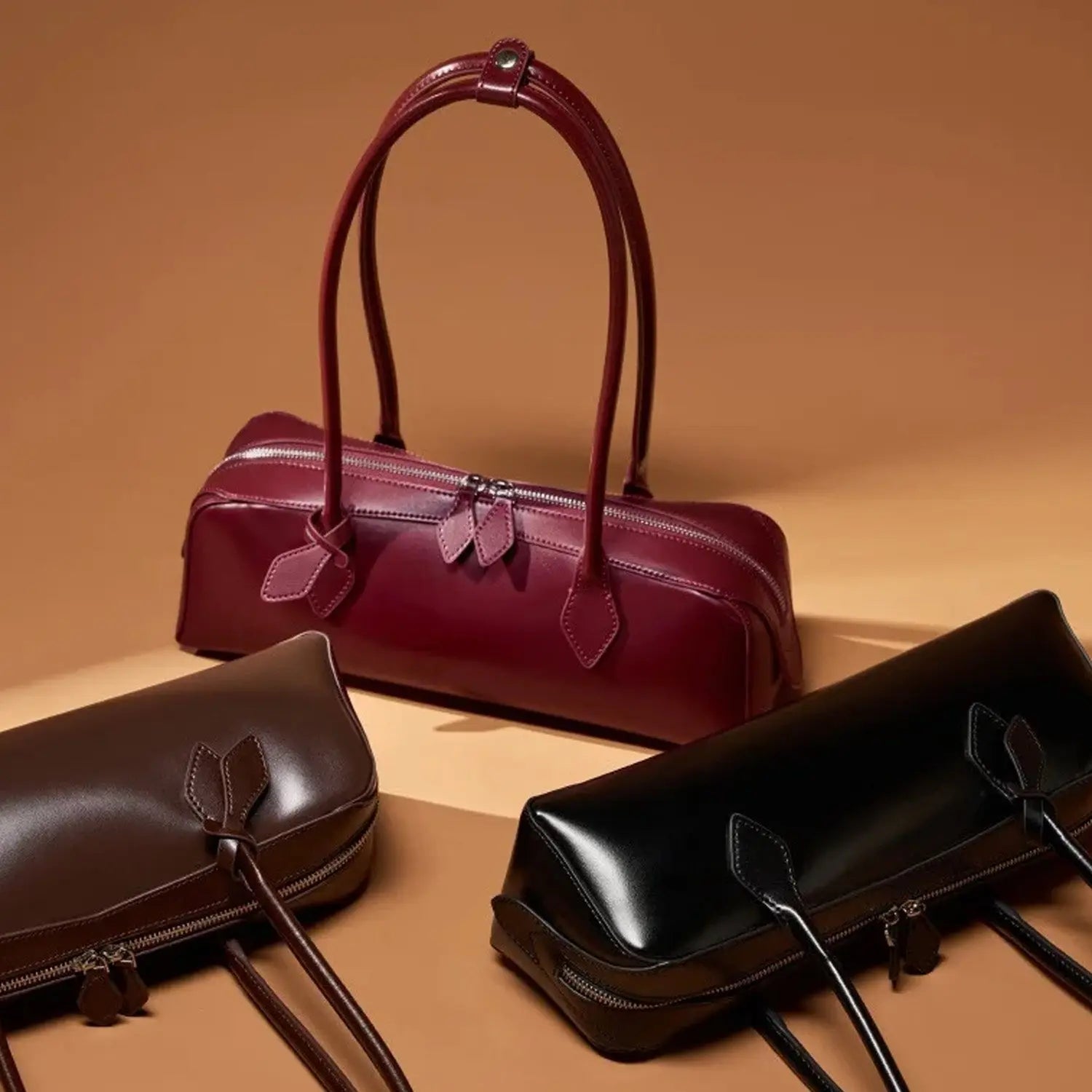 Sac à main baguette en cuir véritable Cuiraya