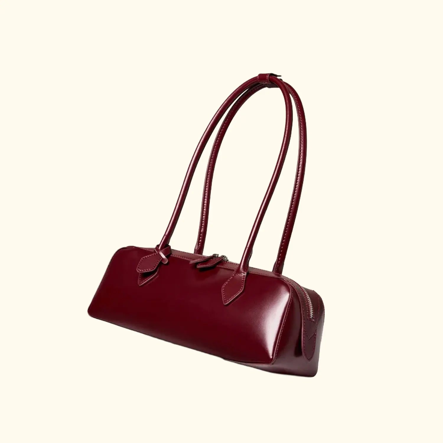 Sac à main baguette en cuir véritable Cuiraya