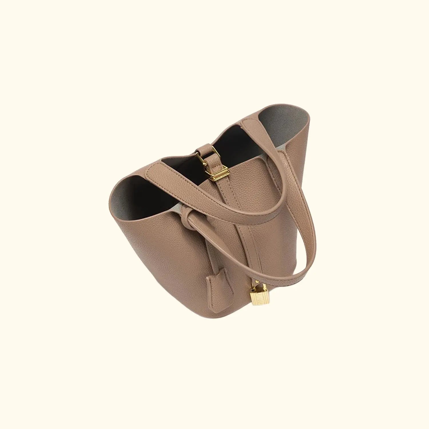 Sac à main seau en cuir Cuiraya