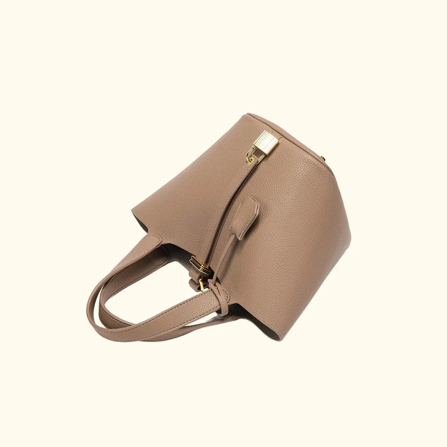 Sac à main seau en cuir Cuiraya