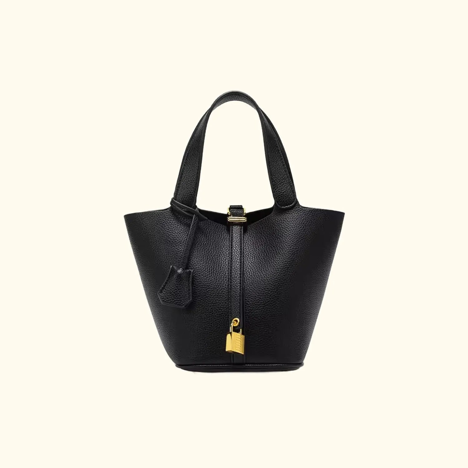 Sac à main seau en cuir Cuiraya