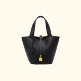 Sac à main seau en cuir Cuiraya