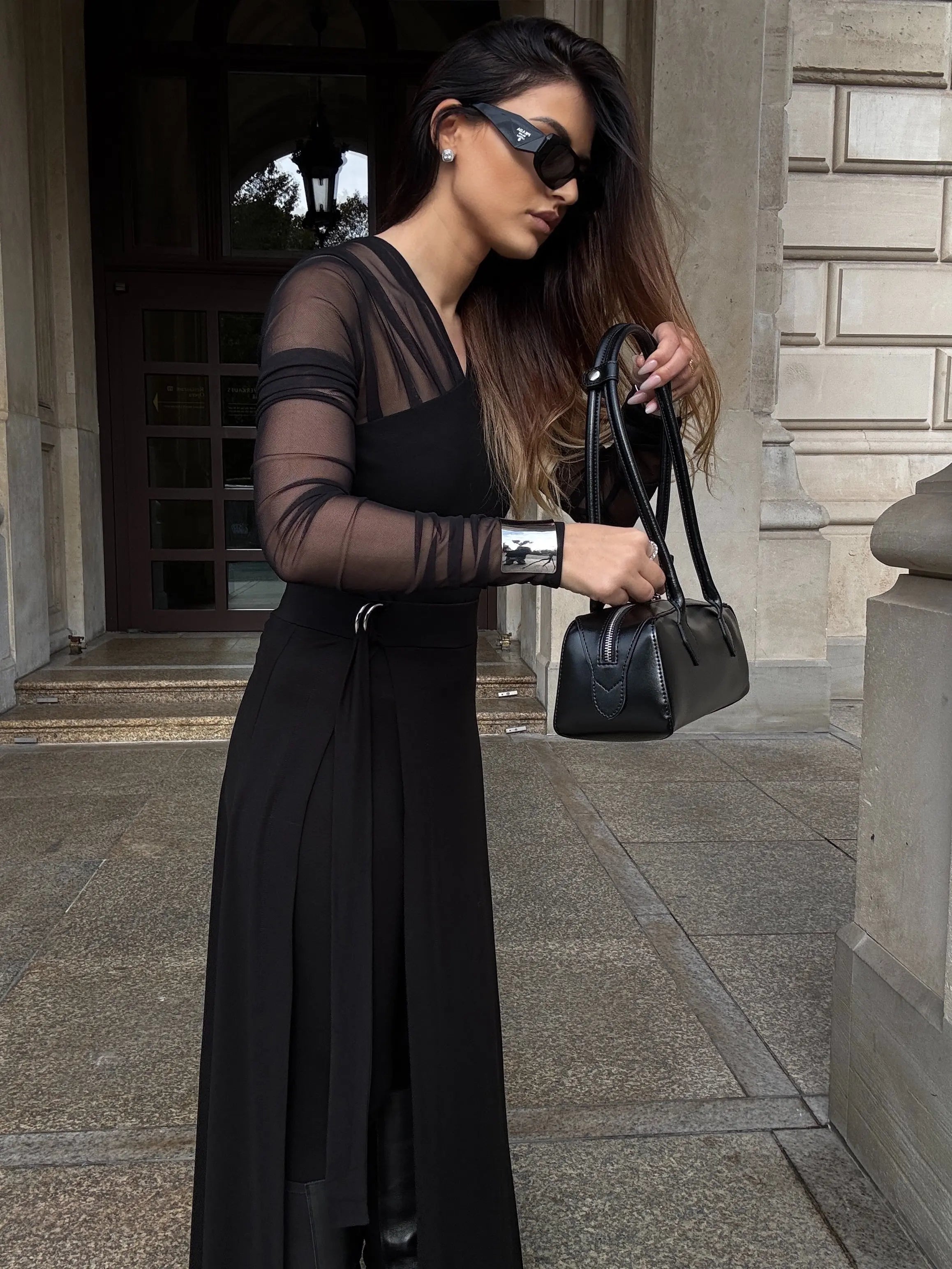 Sac à main baguette en cuir véritable Cuiraya