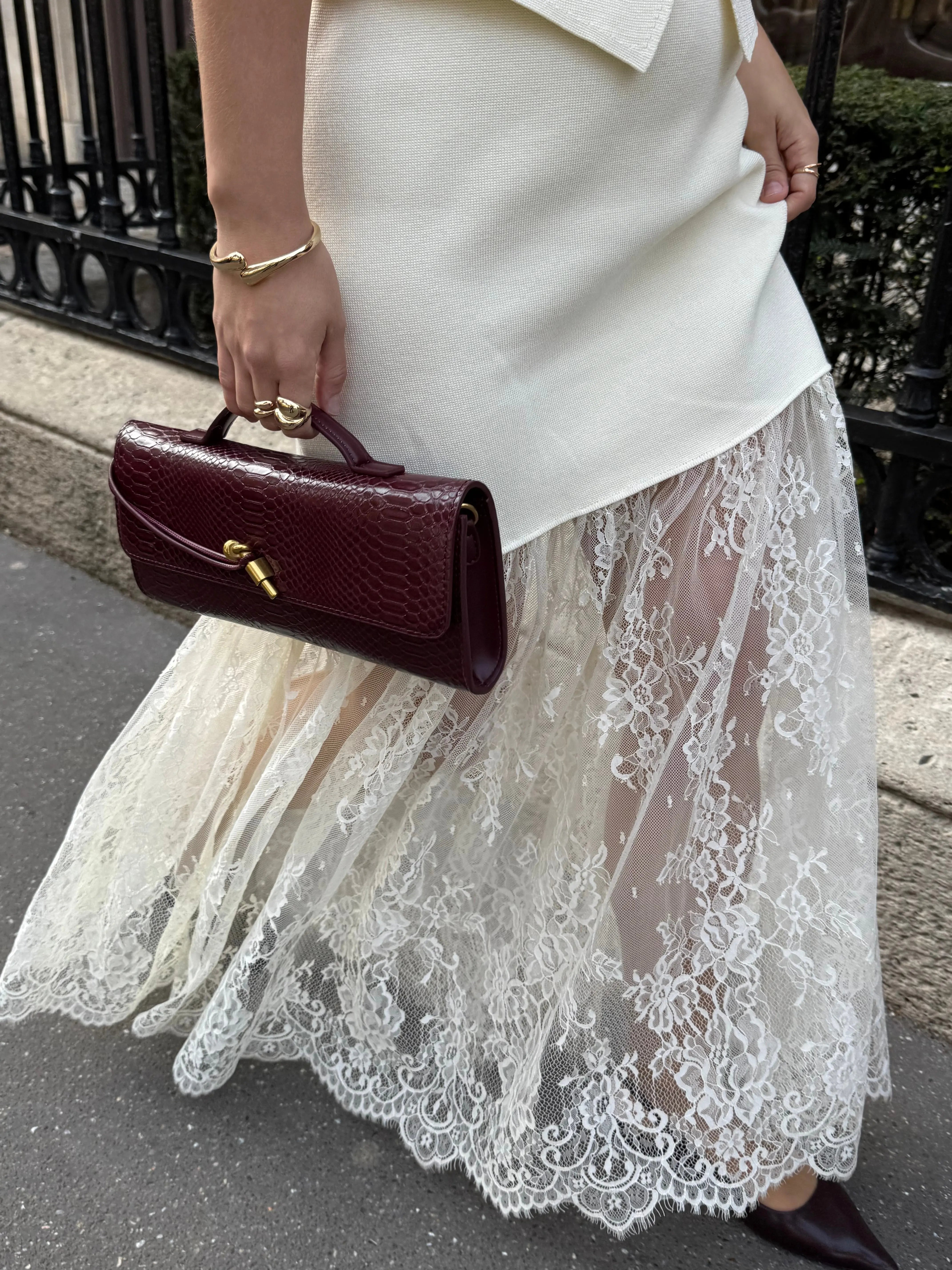 Sac à main long à rabat Cuiraya