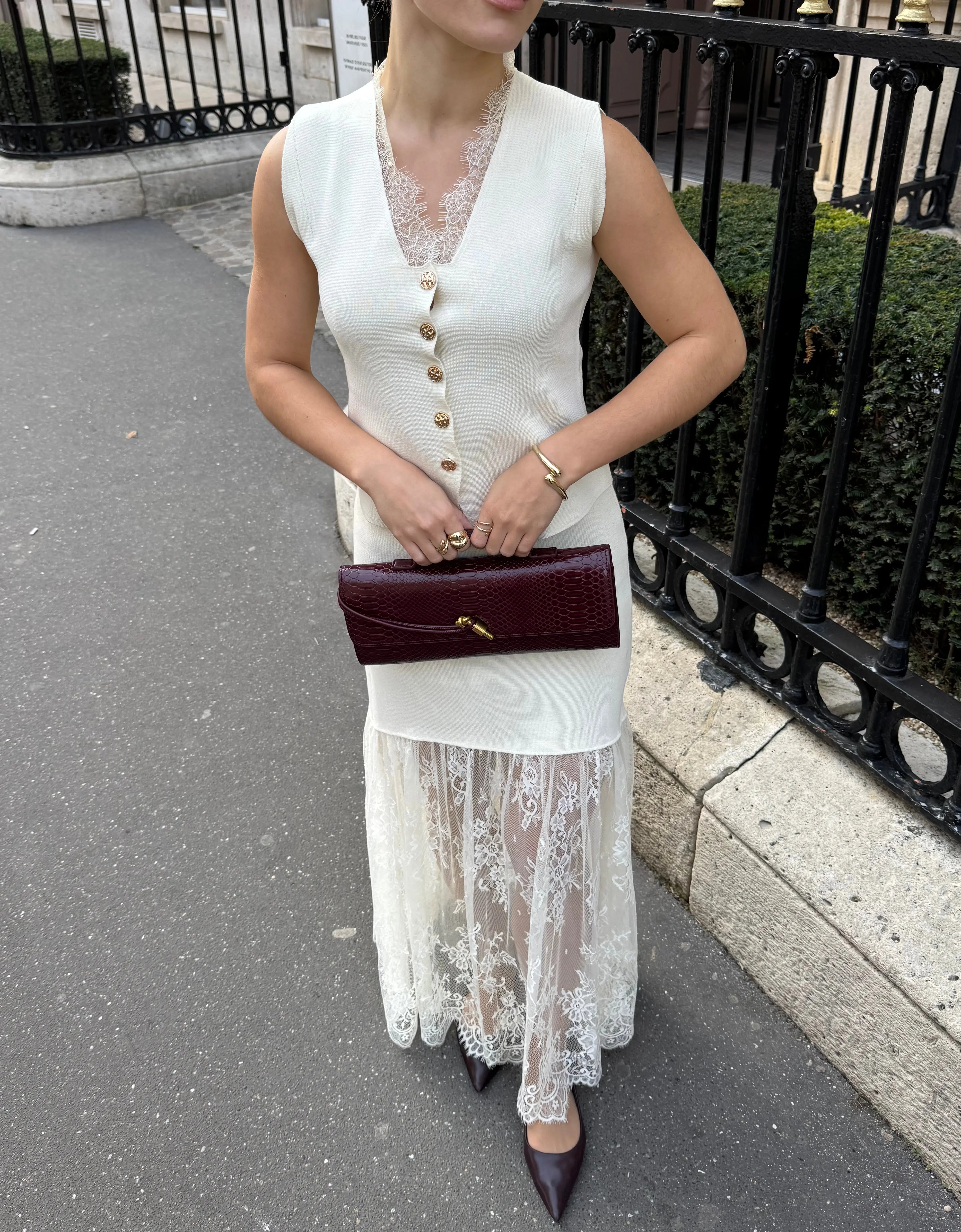 Sac à main long à rabat Cuiraya