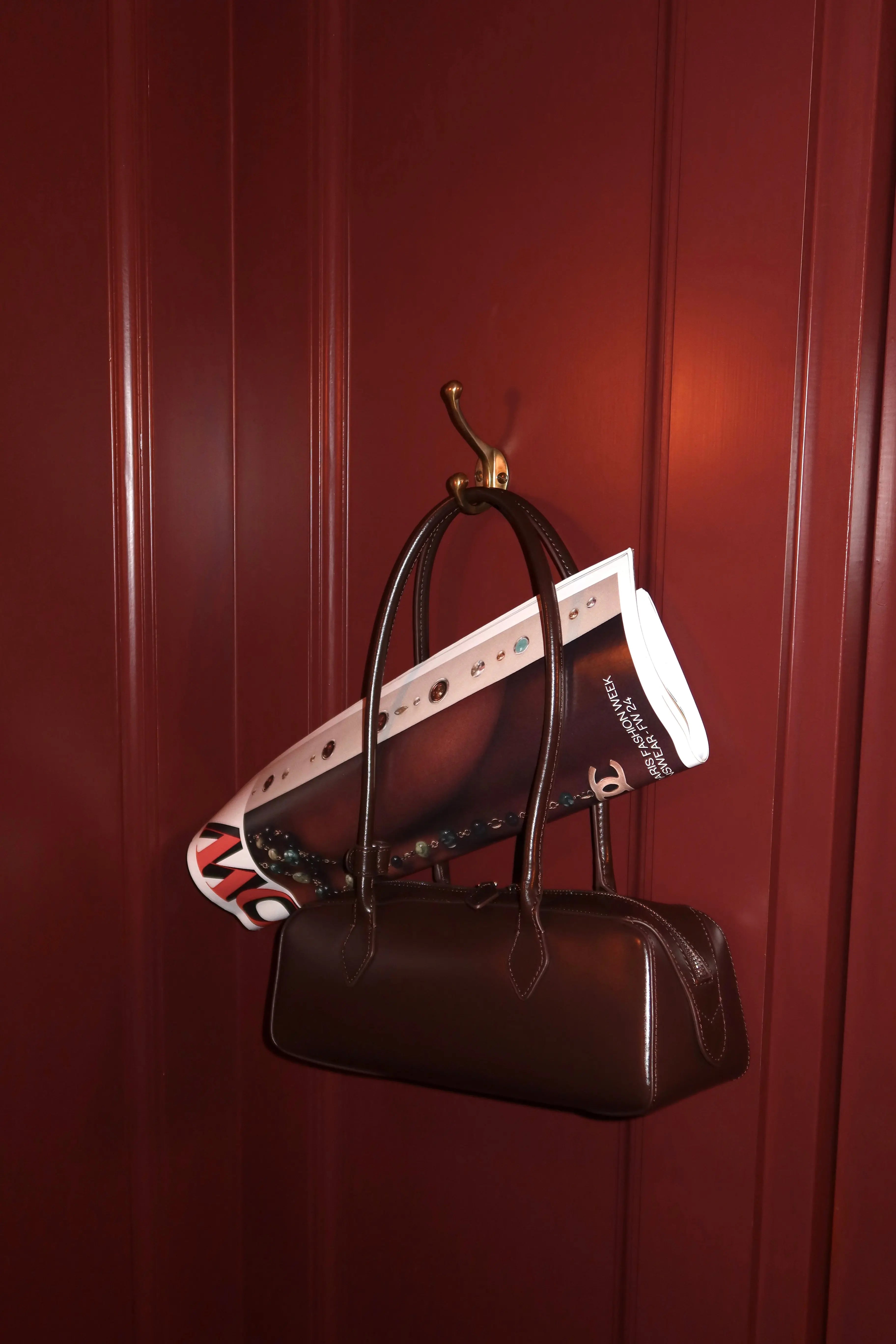 Sac à main baguette en cuir véritable Cuiraya