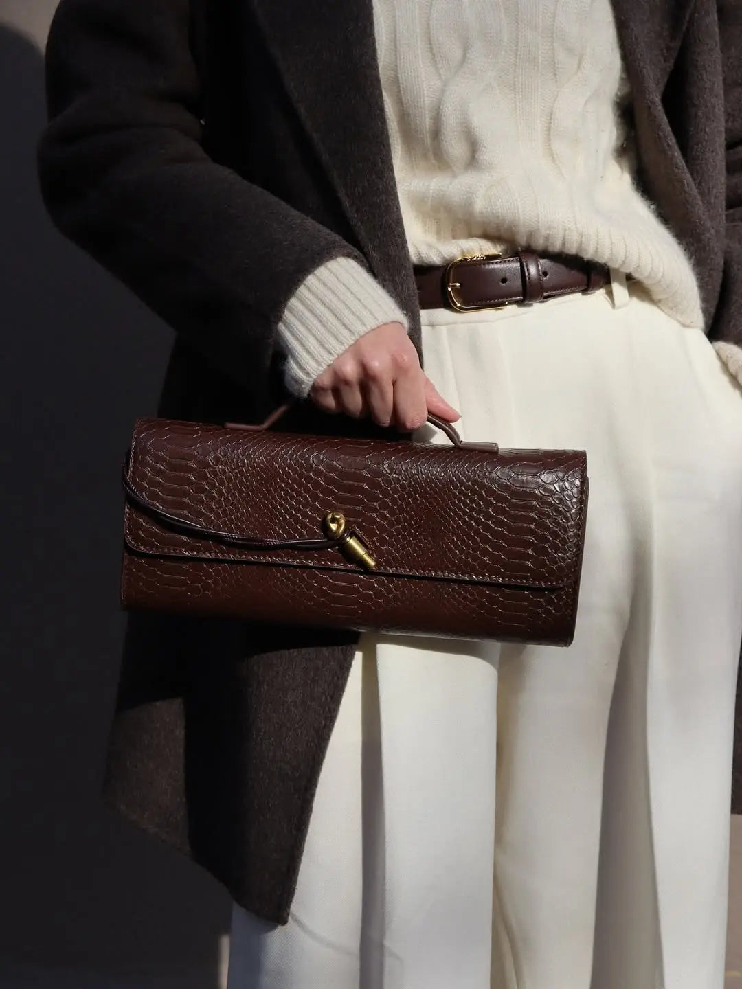 Sac à main long à rabat Cuiraya